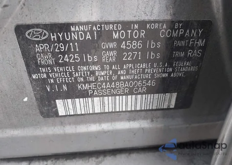 2011 Hyundai Sonata Hybrid z USA, uszkodzony, nr VIN KMHEC4A48BA006546